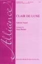 Clair de Lune SSA choral sheet music cover